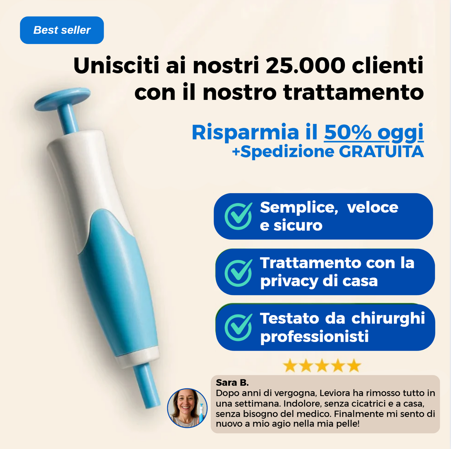 Leviora™ - Kit completo rimozione escrescenze cutanee